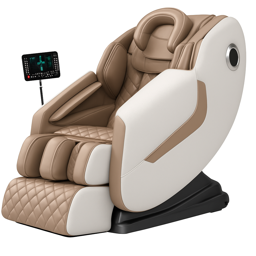 Massagesessel Beige iRelax **Platinum**