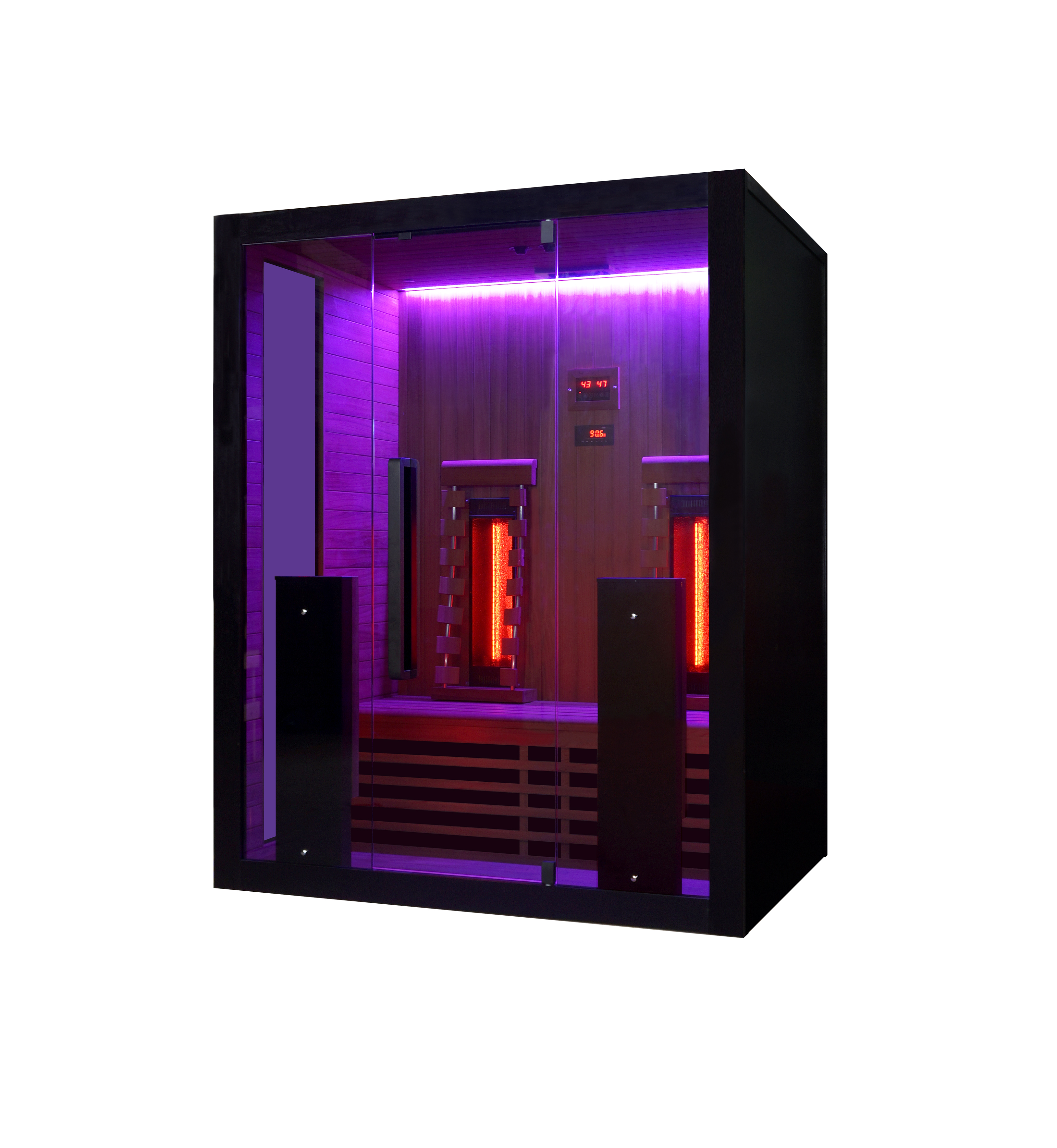 INFRARED 160 Infrarotsauna für 2 Personen | Große Infrarotkabine für Zuhause