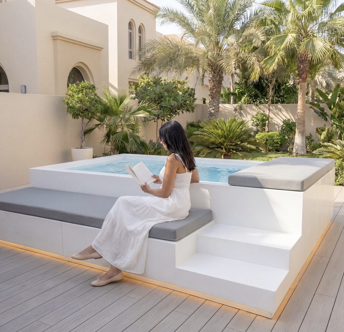 Whirlpool Mini Pool Santorini **ARRIGATO® Mediterranean Collection**