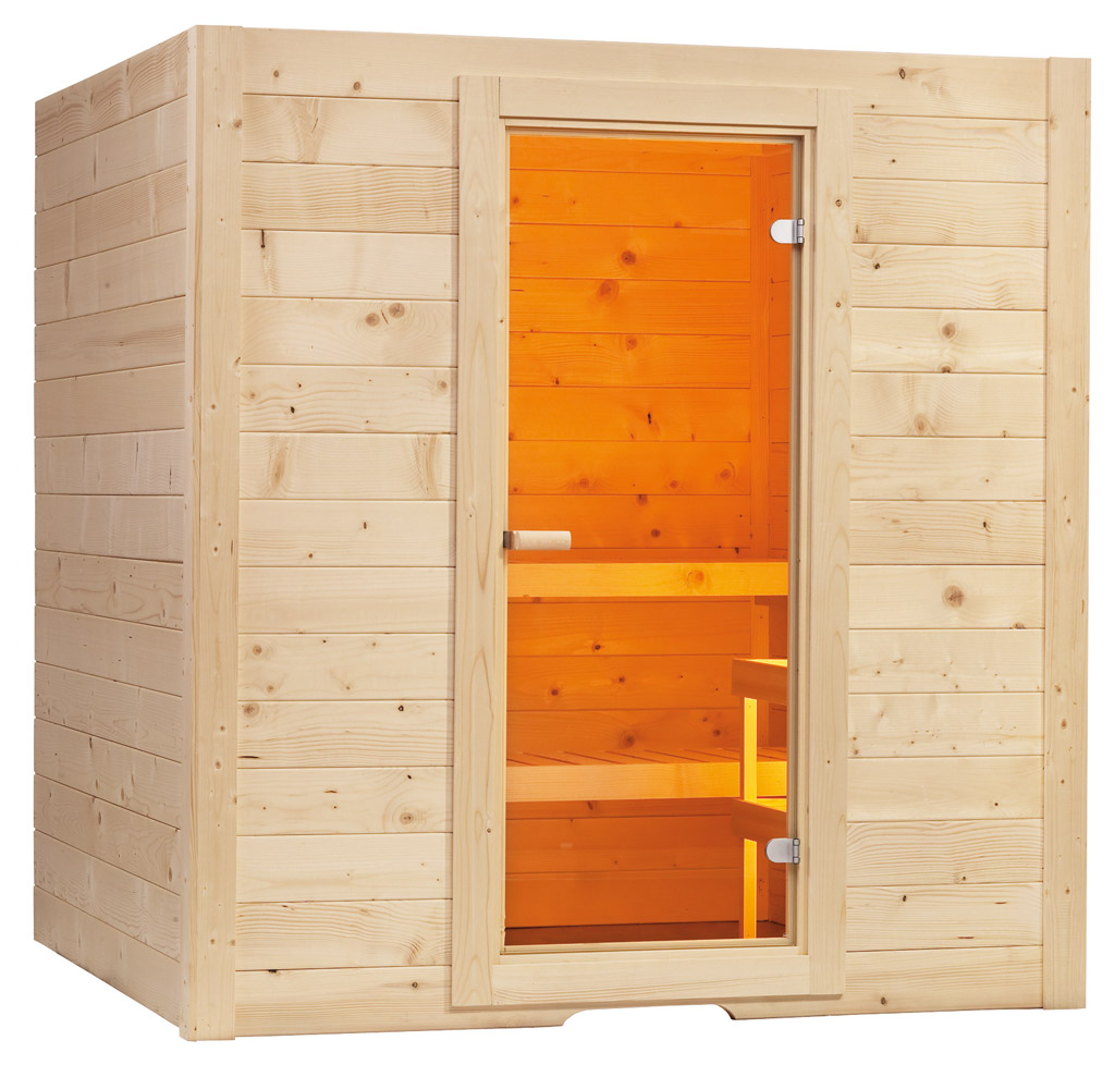 Massivsauna 160 x 200 x 200cm