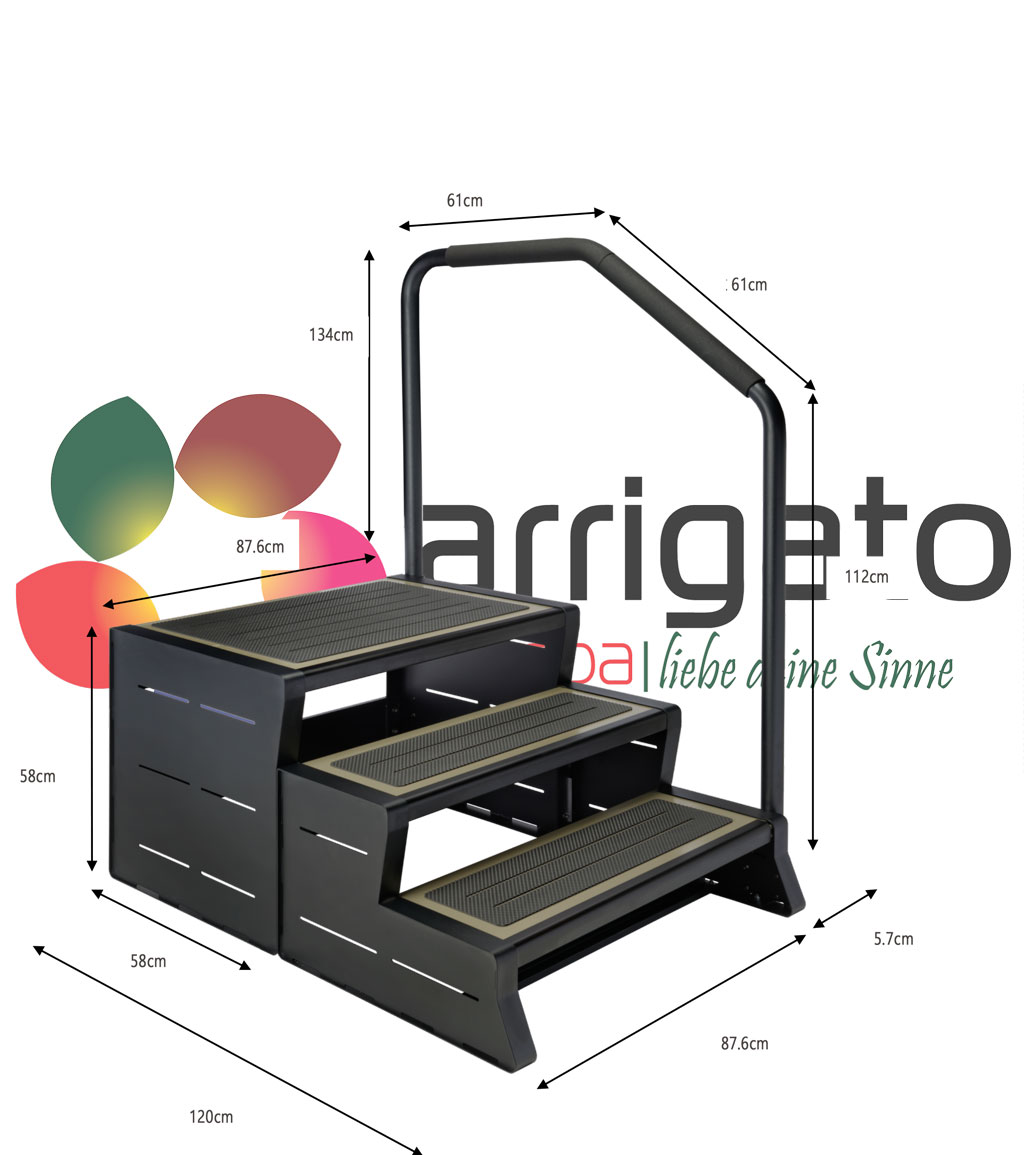 Swim Spa Treppe Modstep 3 (ohne Geländer)