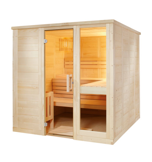 Massivsauna 206 x 208 x 204cm