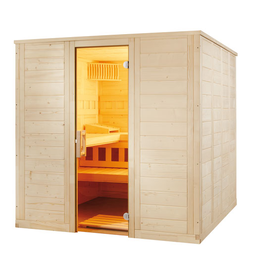 Massivsauna 204 x 204 x 204cm