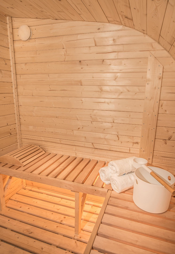 Aussensauna Happy