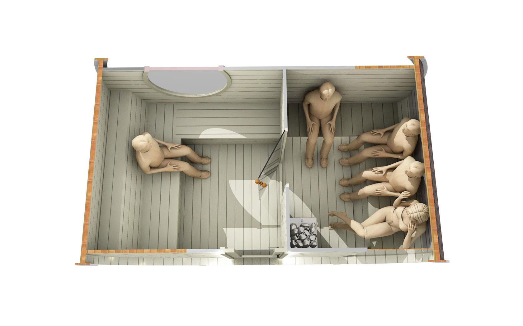 Aussensauna Happy