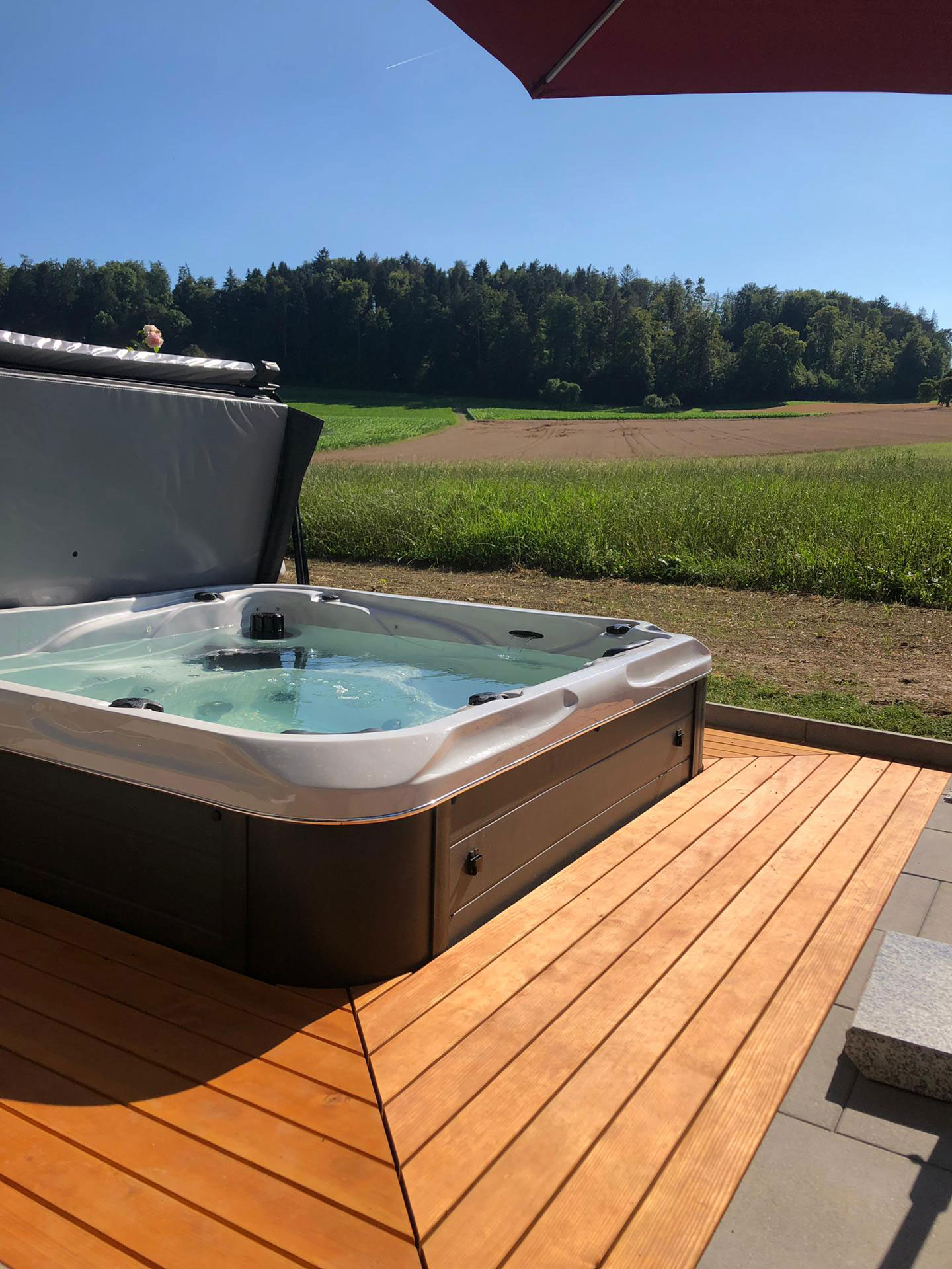 Whirlpool-Referenz auf einem Feld in Winterthur
